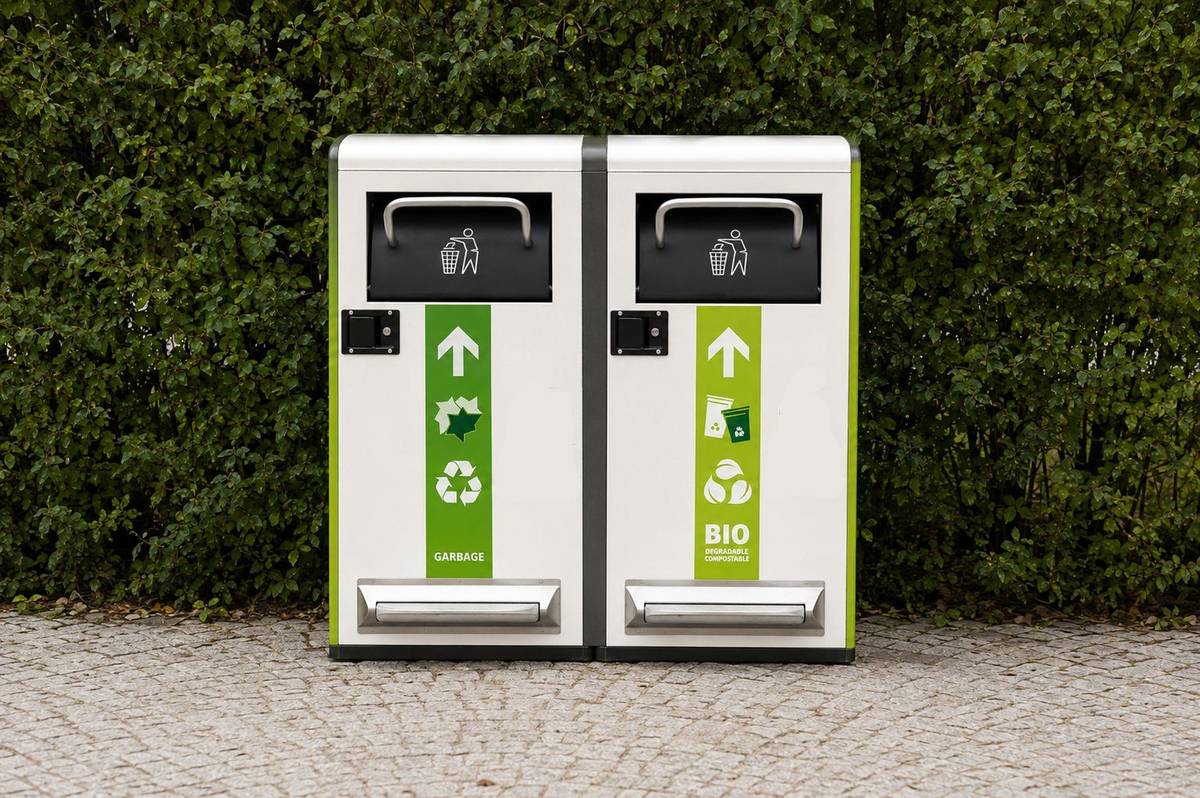 GenX SynerTech smart dustbin with IoT sensor for smart city waste management